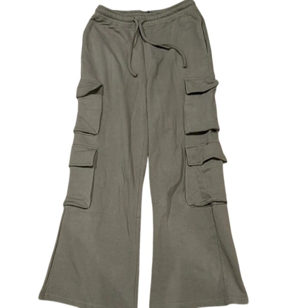 NWT Weworewhat Cargo Oversized Baggy Relaxed Fit High Rise Sweat Pants S Stone - Picture 6 of 15